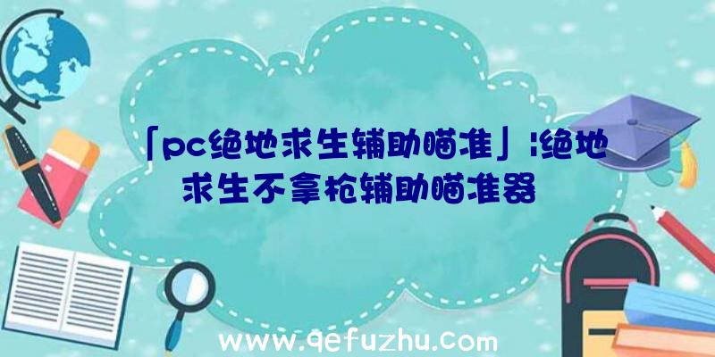 「pc绝地求生辅助瞄准」|绝地求生不拿枪辅助瞄准器